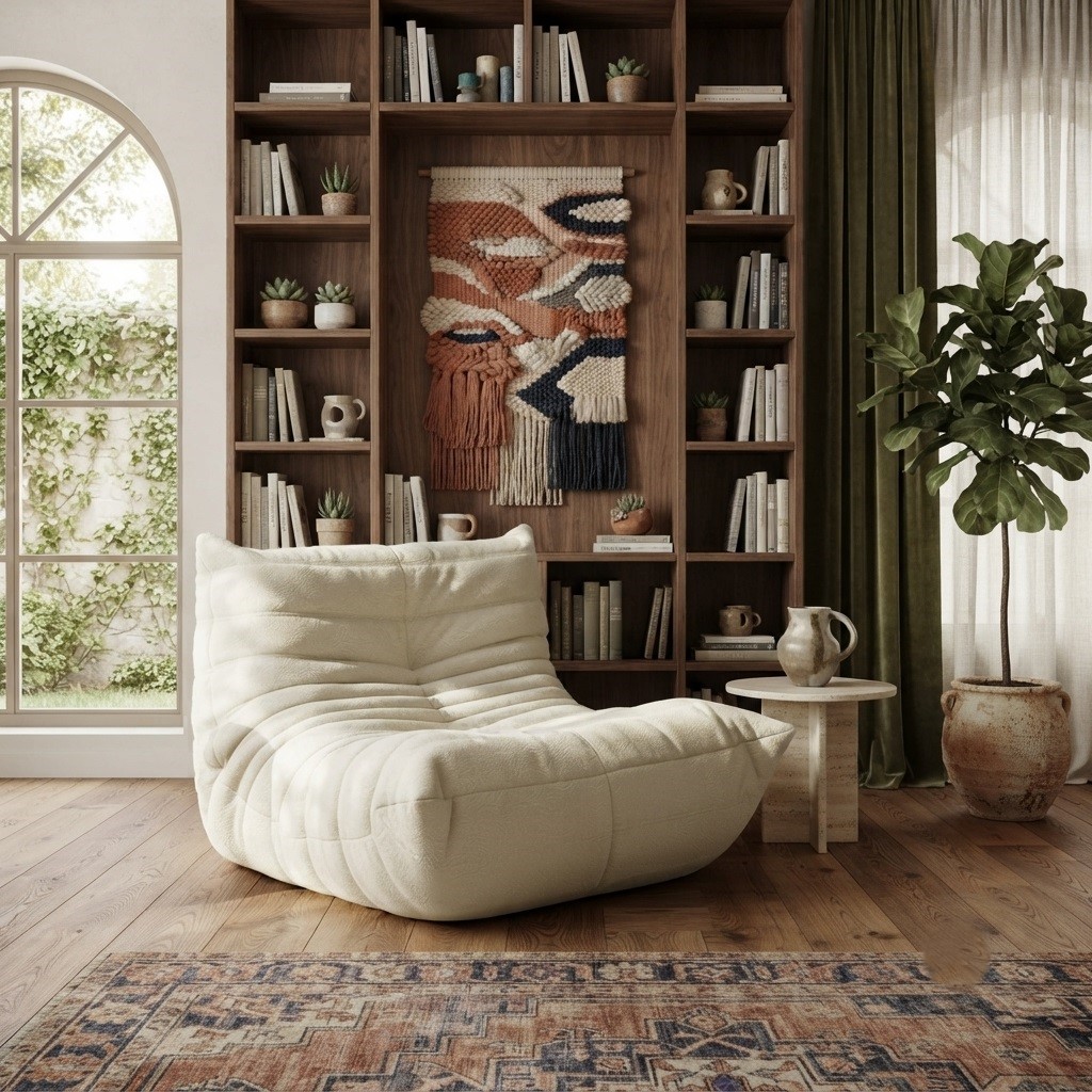 armless bean bag chair togo