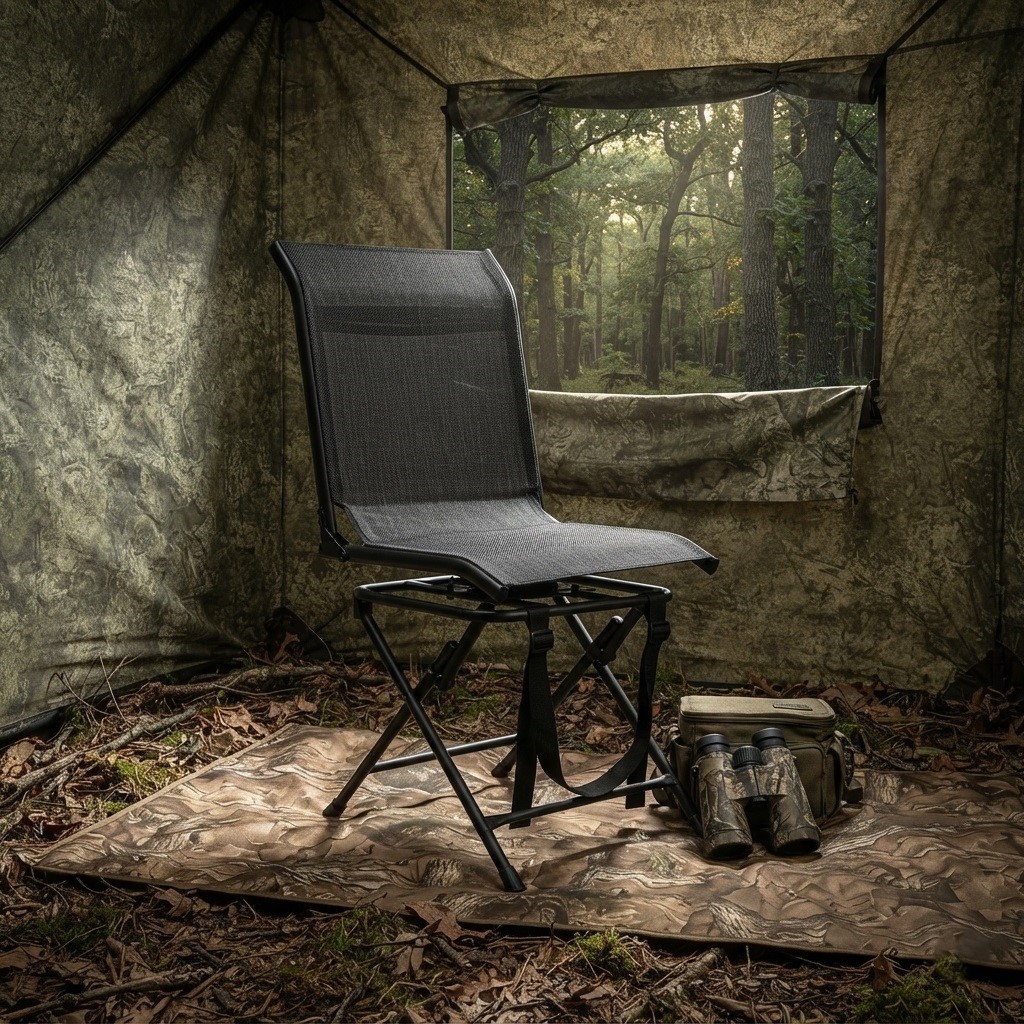 folding swivel hunting chair