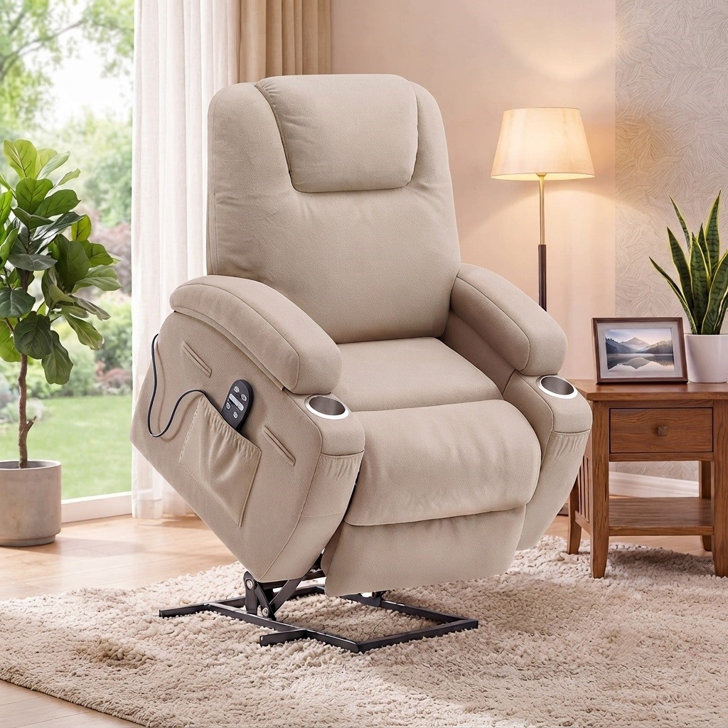 power lift recliner chair with massage and heat