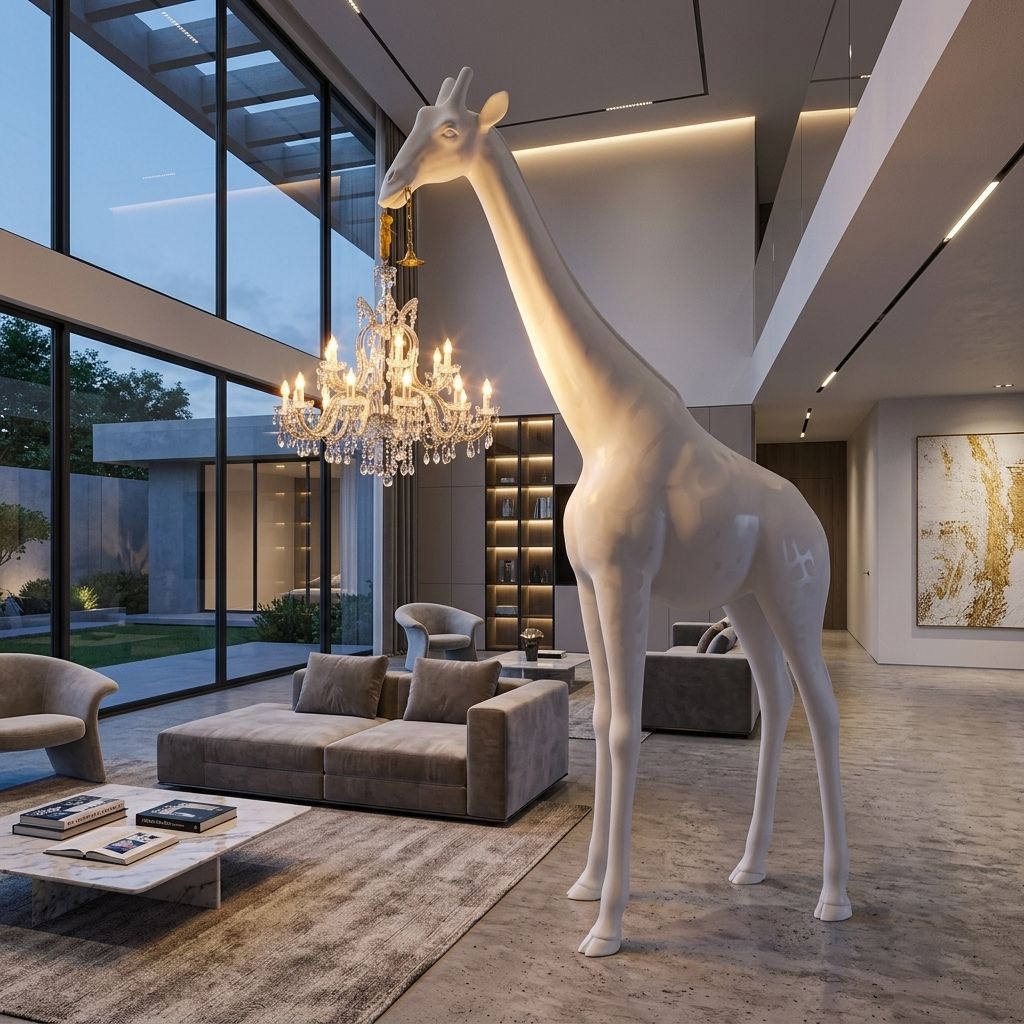 qeeboo giraffe in love indoor