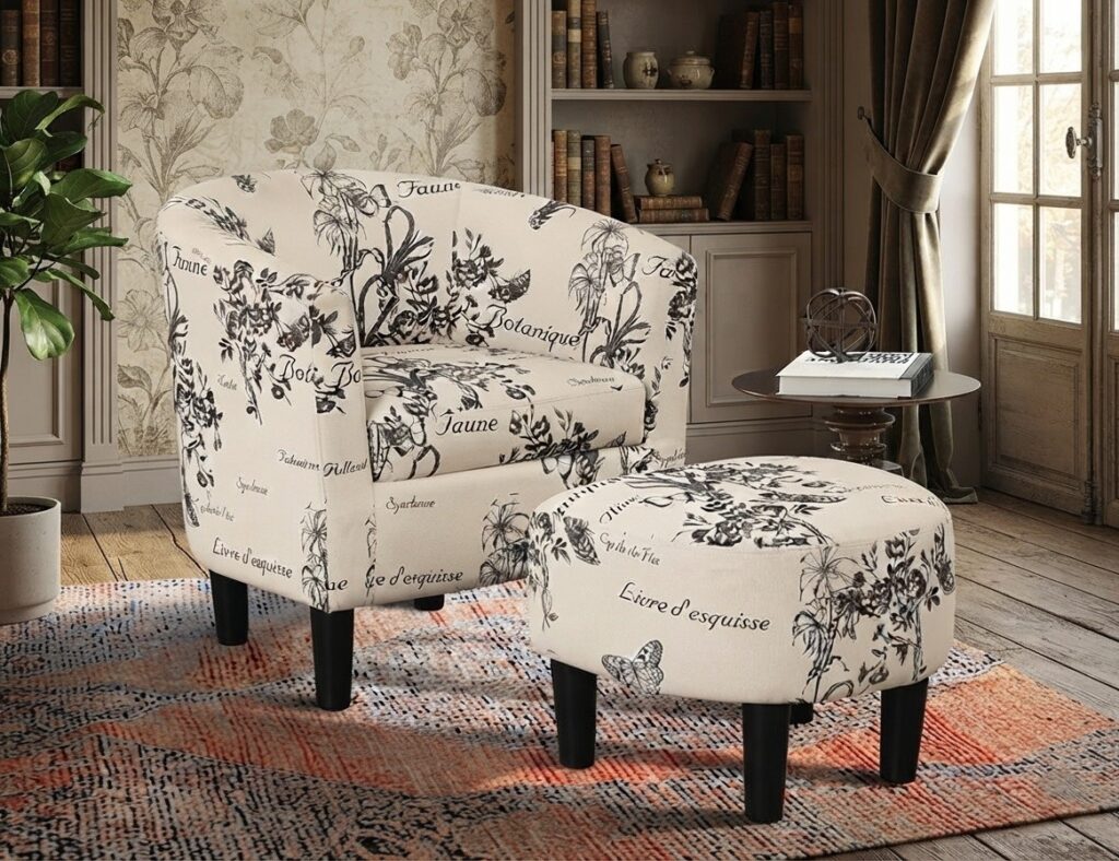 Black Friday & Cyber Monday Alert: Barrel Chairs That Punch Way Above Their Price Tag 3 swivel barrel chair with ottoman