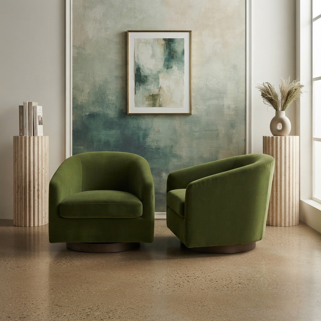 Black Friday & Cyber Monday Alert: Barrel Chairs That Punch Way Above Their Price Tag 7 velvet swivel bucket chair